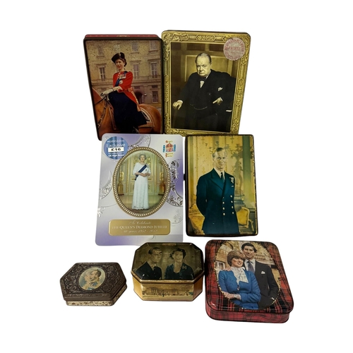 20 - A quantity of vintage advertising tins, mainly Royal Commemorative.