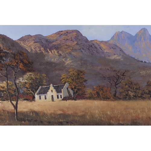 214 - Don Benzien (20th century South African) - Transvaal Country Scene with a Farmstead in the Foregroun... 