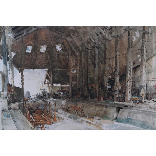 216 - After Sir William Russell Flint (1880-1969) - No. 1 Slip Devonport Dockyard - limited edition print ... 