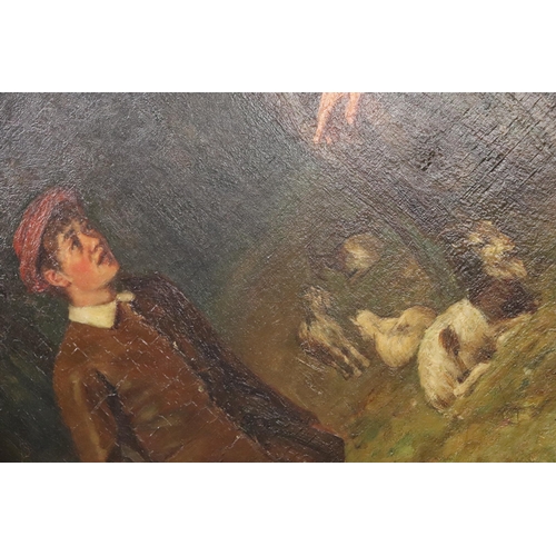 217 - James Hamilton ARSA (1853-1894) - As You Like It - oil on canvas, signed lower left, 72 by 101cms, f... 