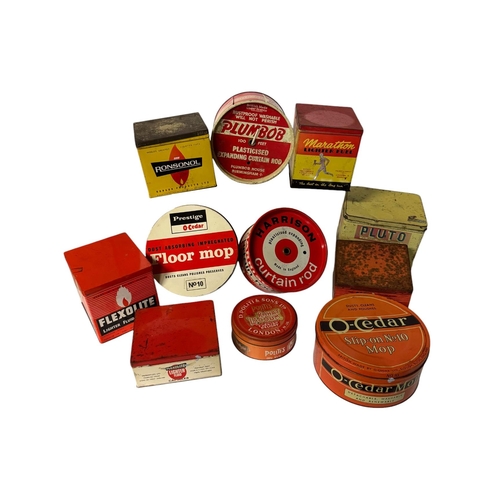 22 - A quantity of vintage advertising tins.