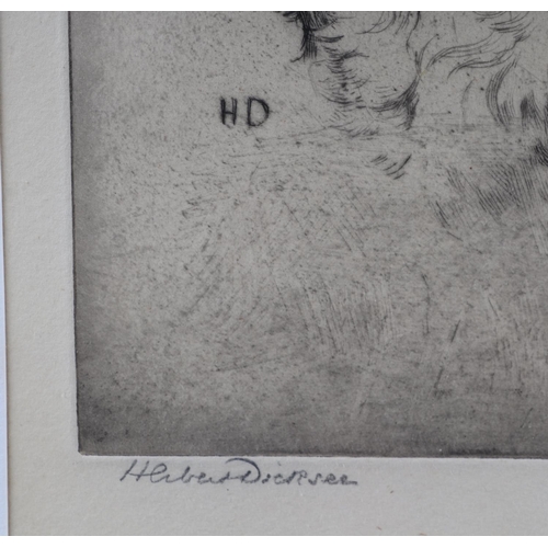 241 - After Herbert Dixie (1862-1942) -  A King Charles Spaniel - etching, signed in pencil to the margin ... 