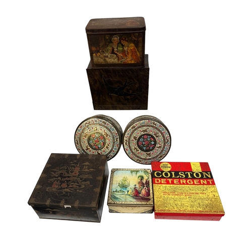 36 - A quantity of vintage advertising tins