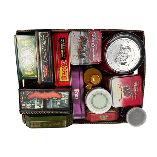 37 - A large quantity of modern advertising tins (five boxes).