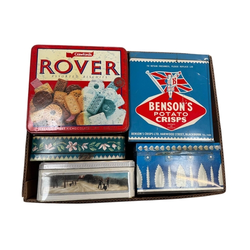 37 - A large quantity of modern advertising tins (five boxes).