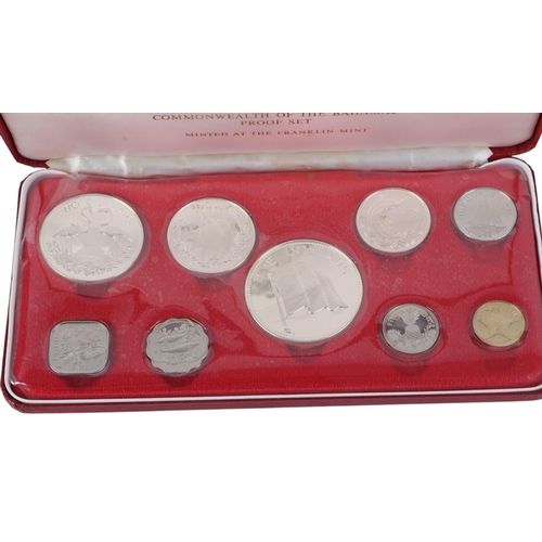 459 - Silver proof coins and sets - Canada, Barbados, Bahamas and Alderney.