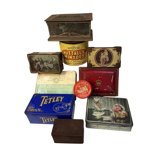 46 - A quantity of vintage advertising tins