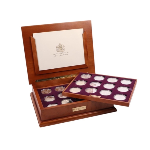 462 - A Royal Mint silver Golden Jubilee coin collection, twenty four sterling silver proof coins, each wi... 