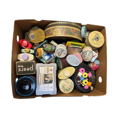 48 - A large quantity of modern advertising tins (six boxes).