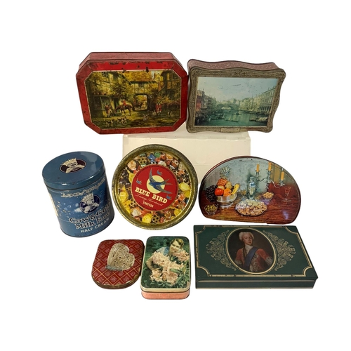 50 - A quantity of vintage advertising tins, mainly toffee tins.