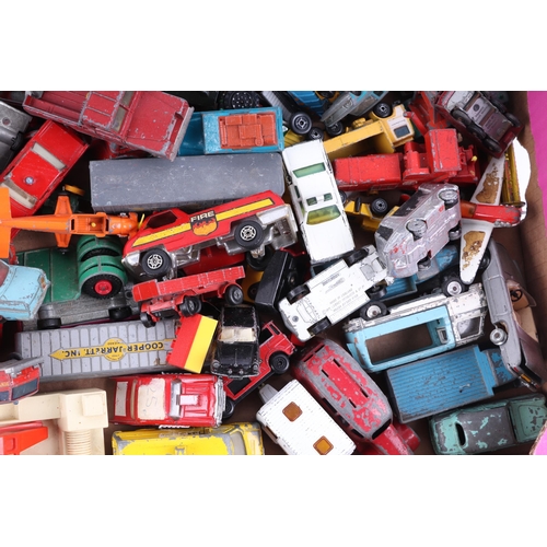 70 - A large collection of diecast vehicles to include Corgi and Dinky, all in play worn condition.