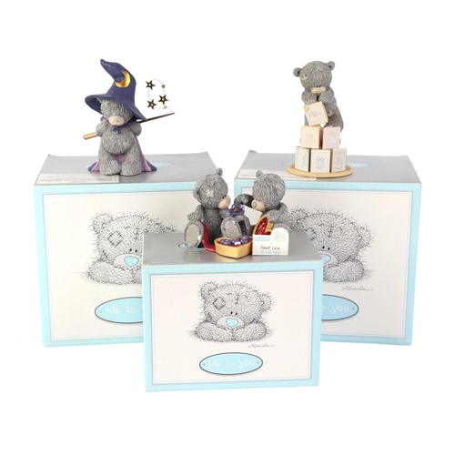 82 - Collection of varying size boxed Me To You Teddy Bear Figurines – Moving On 40092; Sweet Love 40094;... 