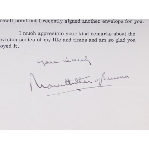 94 - Royal interest:  Earl Mountbatten of Burma letters dated 1970 and 1972, both to Mr Dennis Ball regar... 