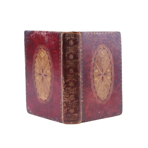 97 - A late 18th century copy of the Book of Common Prayer, marble end boards, and tooled leather.