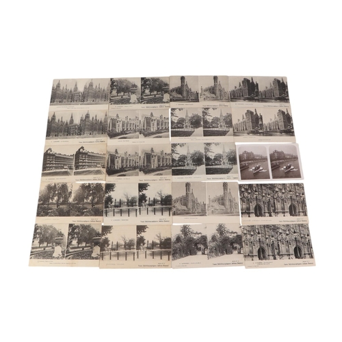 98 - A collection of eighty six stereoscope postcards.