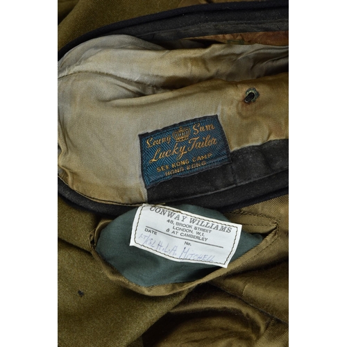 104 - Gurkha Officer's uniform, cap, Sam Browne belt and blazer (ref: XUF, XWZ).