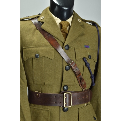 104 - Gurkha Officer's uniform, cap, Sam Browne belt and blazer (ref: XUF, XWZ).