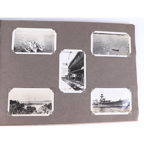 11 - An early 20th century photograph album containing New Zealand and South Sea Islands and military pho... 