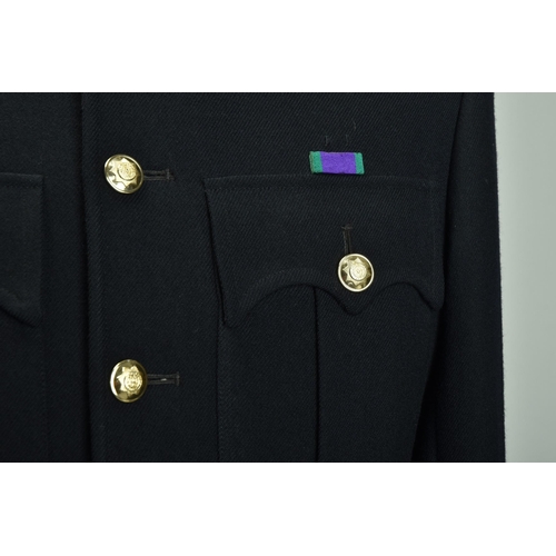 119 - Cheshire Regiment NCO's Cold War Era blue patrol No.1 dress tunic and trousers (ref: XWI).