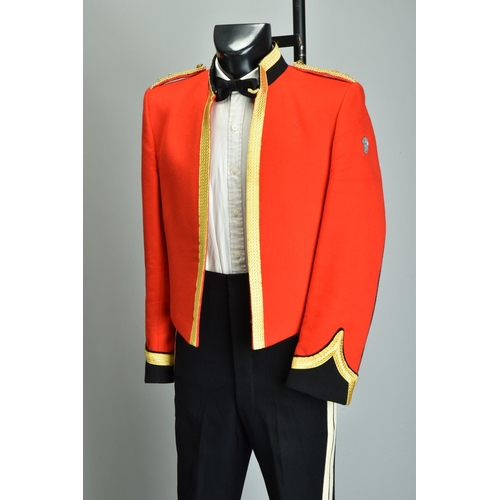 120 - Royal Lancers Uniform. Officers' Mess Dress Jacket & Savile Row overall trousers (ref: XAT).