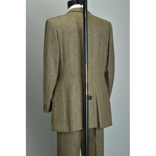 173 - A 1980s Tweed Suit.  Arthur Fletcher tailored with luxury silk ties and cover (ref: KZC).