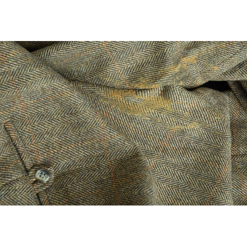 173 - A 1980s Tweed Suit.  Arthur Fletcher tailored with luxury silk ties and cover (ref: KZC).