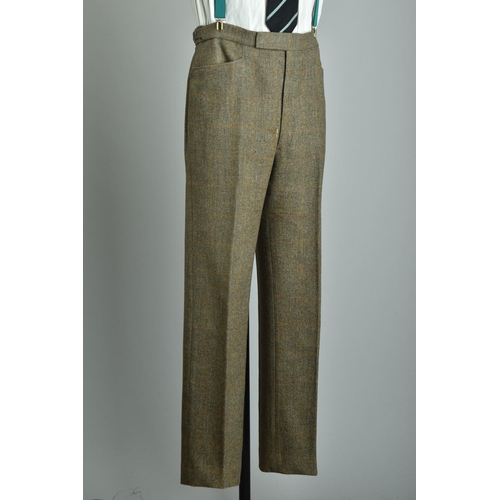 173 - A 1980s Tweed Suit.  Arthur Fletcher tailored with luxury silk ties and cover (ref: KZC).