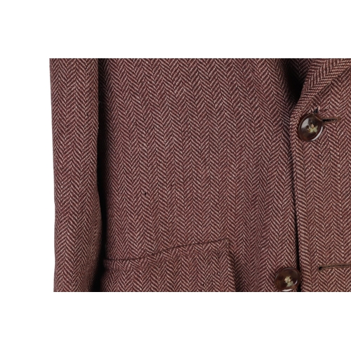 178 - A 1920s Burton Laird Herringbone tweed overcoat with wool liner (ref: YNL). Condition ReportDry clea... 