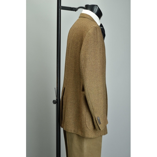 180 - A Roxton tweed jacket & 38L Moleskin cotton country trousers with belt. WZR