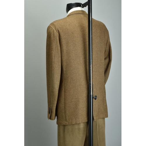 180 - A Roxton tweed jacket & 38L Moleskin cotton country trousers with belt. WZR