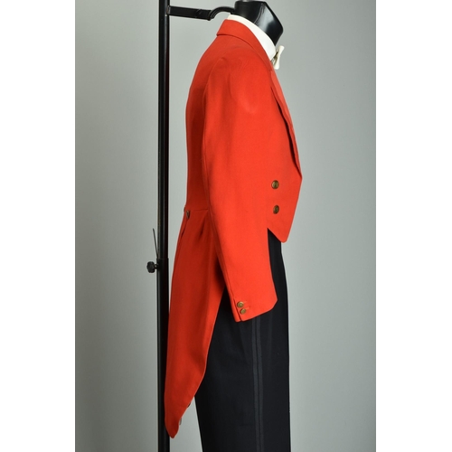 198 - A 1926 Sandon, Savile Row tailored evening dress hunt tails with King's Troop, Royal Horse Artillery... 