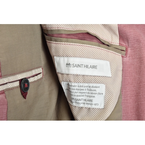 204 - A summer weight Saint Hilaire linen jacket s40R cruising style; together with an Autograph lined rai... 