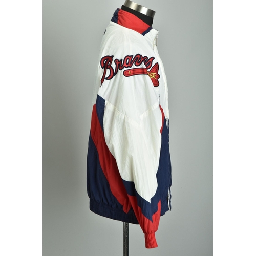 207 - An Atlanta Braves Basketball Team tracksuit jacket (ref: YJB).