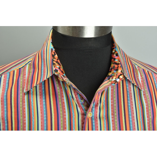 208 - A gentleman's flamboyant Robert Graham Shirt (ref: YDJ). Condition Report                           ... 