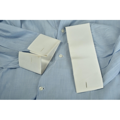 209 - A 1930s D G Eldridge, New York bespoke tailored shirt made for John Barry Ryan, with studs and detac... 