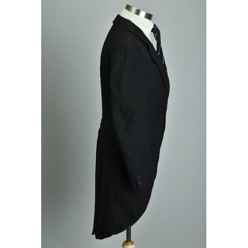 221 - A 1918 Savile Row bespoke tailored semi-relic condition morning dress tailcoat (ref: KNF).