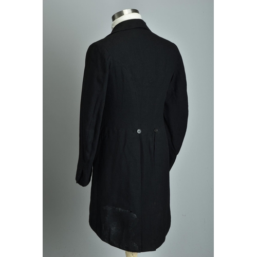 221 - A 1918 Savile Row bespoke tailored semi-relic condition morning dress tailcoat (ref: KNF).