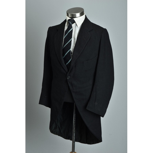 221 - A 1918 Savile Row bespoke tailored semi-relic condition morning dress tailcoat (ref: KNF).