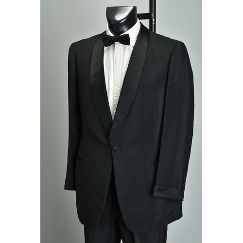 225 - A Cavalryman's 1967 Savile Row tailored dinner jacket suit, mohair mix worsted (ref: FGC).