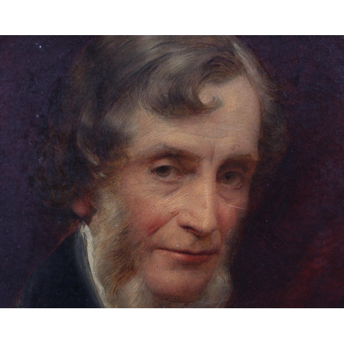 271 - Early 19th century school - Portrait of a Whiskered Gentleman - oil on canvas, framed, 38 by 45cms.