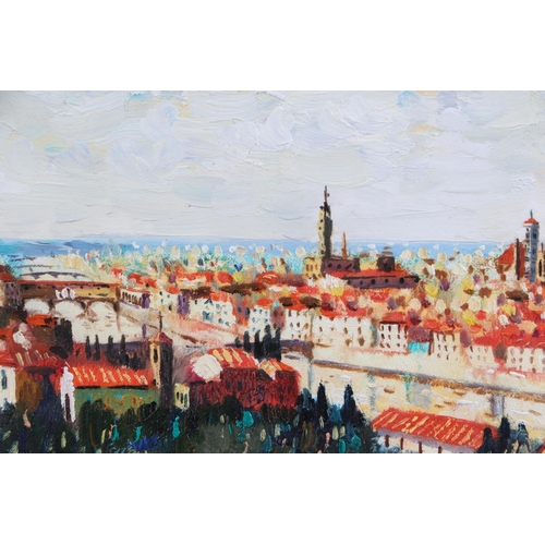 291 - Frederik Ivanaj (20th century continental school) - Florence - signed & dated '94 lower left, oil on... 