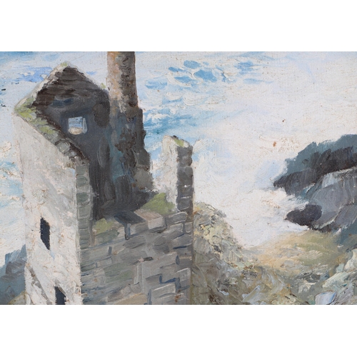 294 - D V Jessop (modern British) - Study of a Cornish Engine House - signed & dated '84 lower right, oil ... 