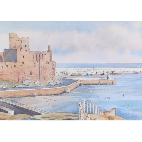 320 - David Reynoldson (modern British) - Harbour Scene - signed & dated 2002 lower left, watercolour, fra... 