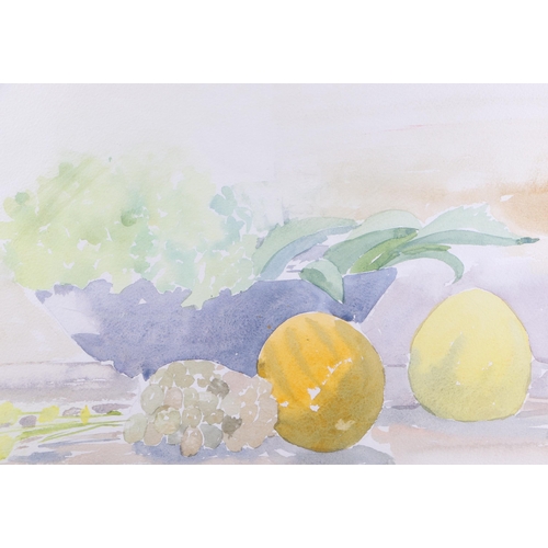 365 - Martin Koster (modern British) - Still Life of Fruit - watercolour, framed & glazed, 42 by 34cms.