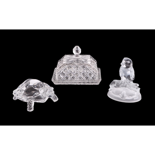 387 - A quantity of glass model animals to include tortoise, horse, squirrel and others; together with a J... 