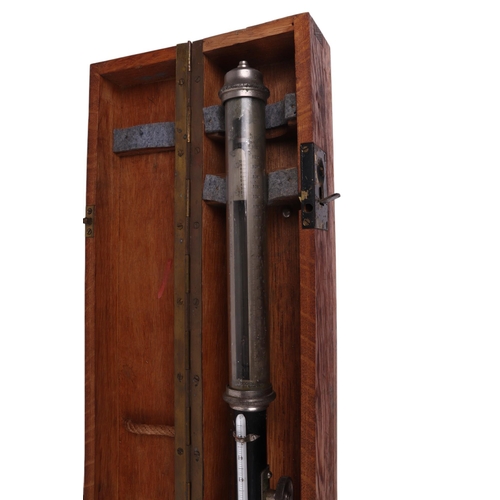 474 - A Van Doorn gimbled ships stick barometer, boxed, 93cms high.Condition ReportNo mercury