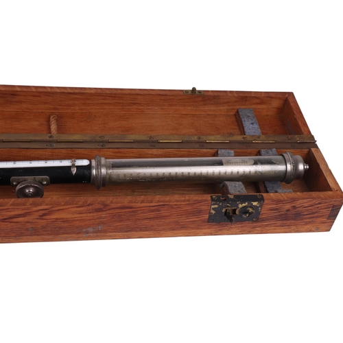 474 - A Van Doorn gimbled ships stick barometer, boxed, 93cms high.Condition ReportNo mercury