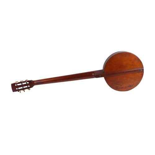 479 - A W Temlett of London four-string banjo, 87cms long.