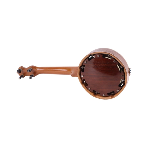 481 - A Keech banjolele, model no. C5152, cased, 56cms long.