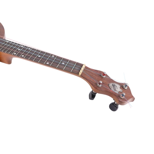 481 - A Keech banjolele, model no. C5152, cased, 56cms long.